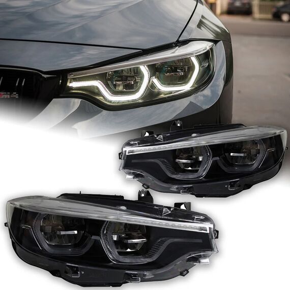 LED Headlights for BMW F32 F36 F80 (2012-2019) – DRL & Turn Signal, Pins: 2013-2015 8 pins