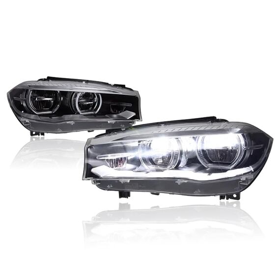 LED Headlights for BMW X5 F15 and X6 F16 (2014-2019) – DRL & Projector, Model: X6